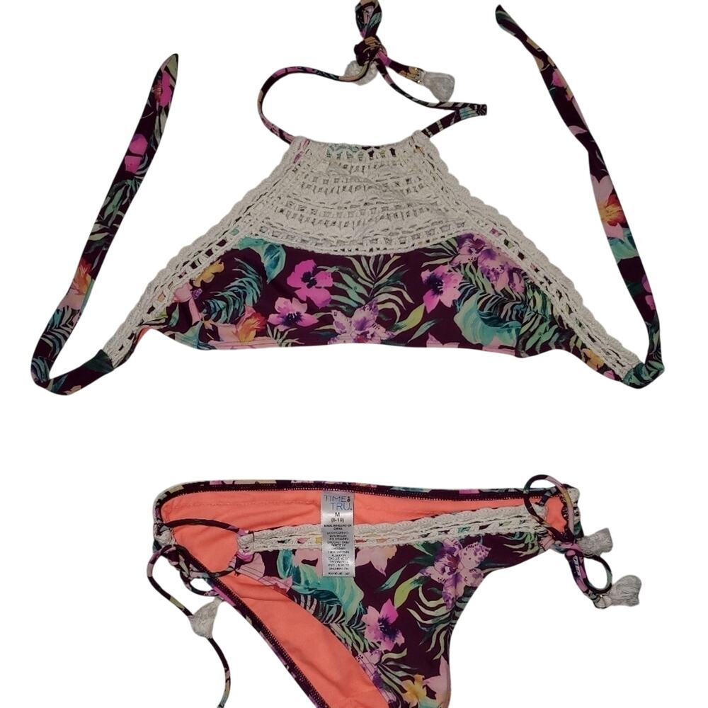 Time and True 2 piece boho style S top, M bottom